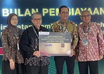 Bank Aladin Syariah Salurkan Biaya untuk Pelaku Usaha Halal